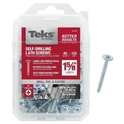 TEKS Self-Drilling Screw, #8 x 1 5/8 in, Zinc Plated Steel Truss Head Phillips Drive 21536